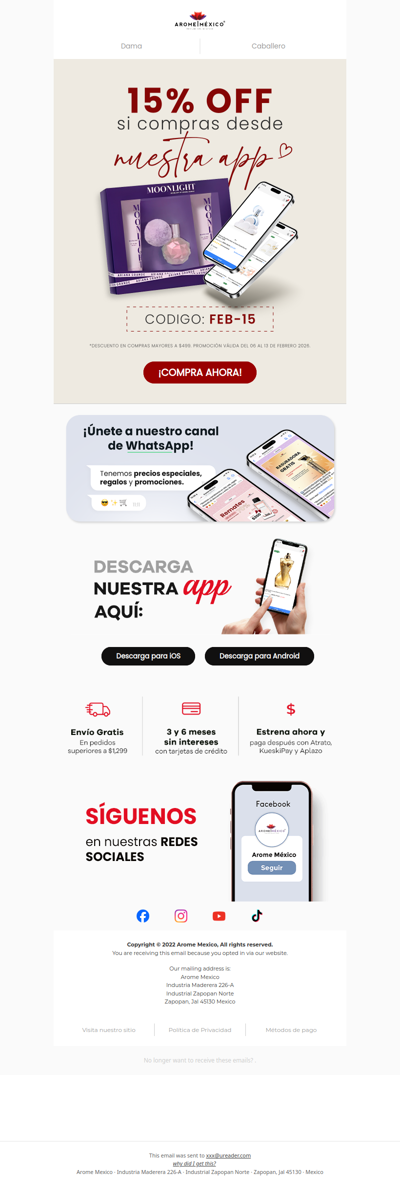 Descuento exclusivo 🌟 para usuarios de la APP