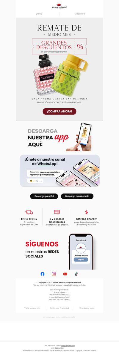 💥 ¡Remates de marzo! 🌸 Perfumes con grandes descuentos.