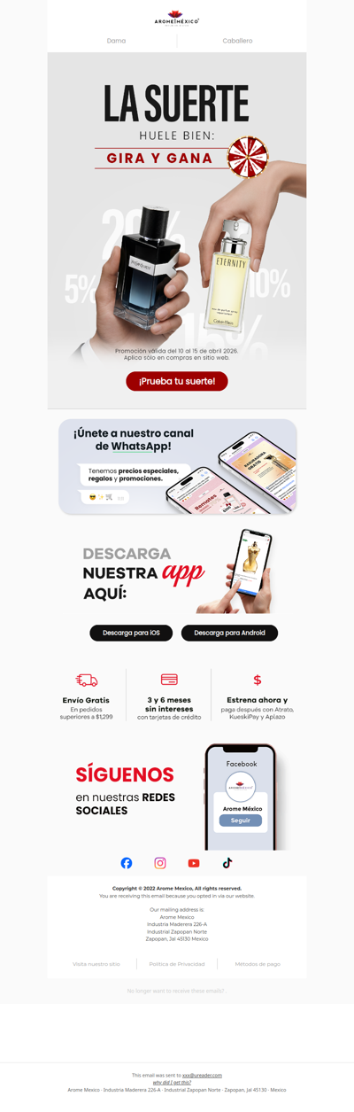 Pon a prueba tu suerte: ¡Hasta 20% OFF en toda la tienda! 🎲