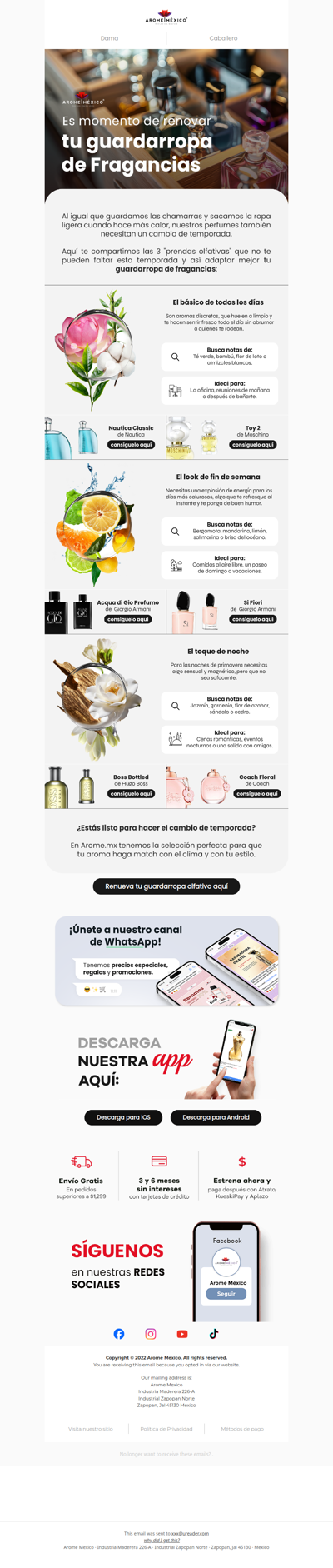 Te decimos por qué renovar tu Guardarropa de Fragancias.😉