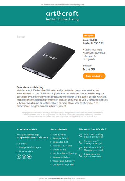 DAGDEAL: Lexar SL500 Portable SSD 1TB 🔥