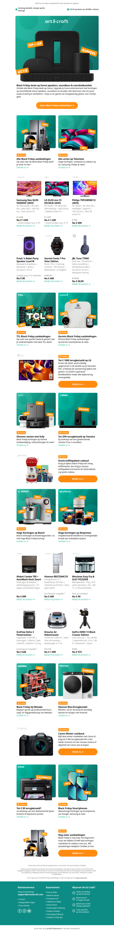 Vanaf nu: Black Friday kortingen op Sonos, Nespresso, Eufy & meer 🔥