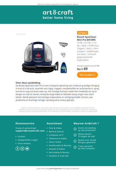 DAGDEAL: Bissell SpotClean Mini Pro B4149N 🔥