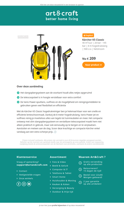 DAGDEAL: Kärcher K5 Classic hogedrukreiniger 🔥