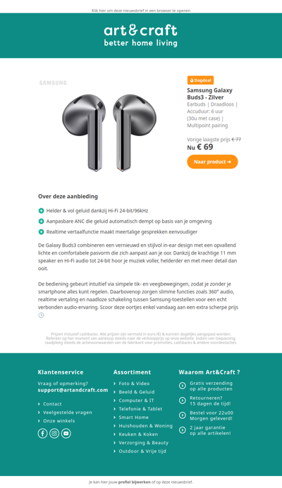 DAGDEAL: Samsung Galaxy Buds3 🔥