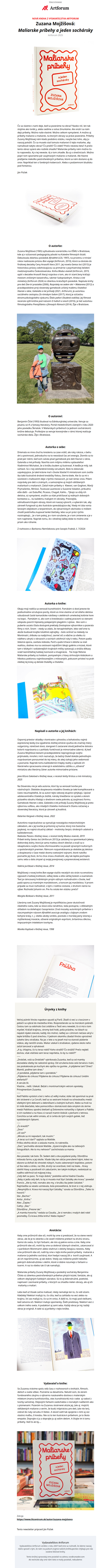 📖 Zuzana Mojžišová: Maliarske príbehy a jeden sochársky