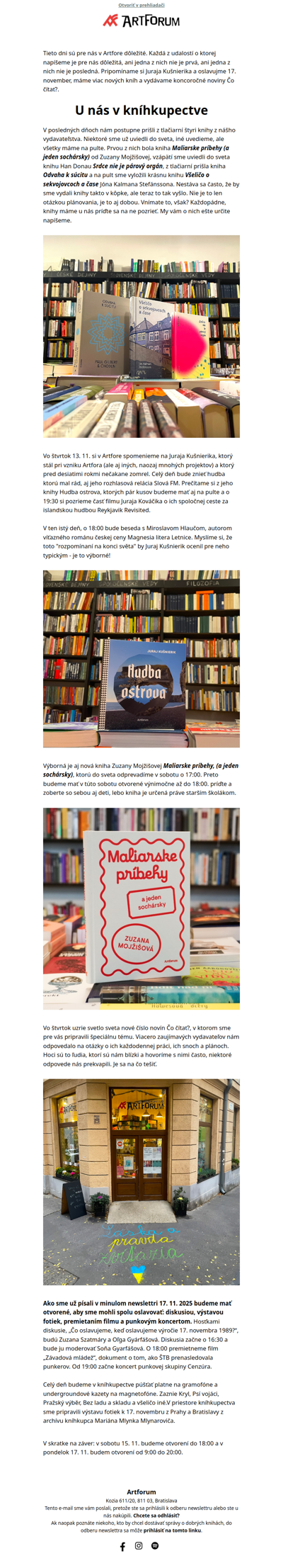 U nás v kníhkupectve