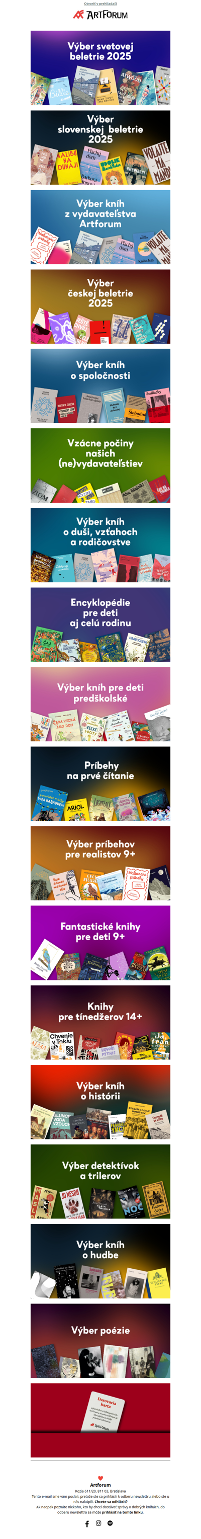 ❤️ 📖 Sedemnásť kníhkupeckých výberov podľa žánrov: