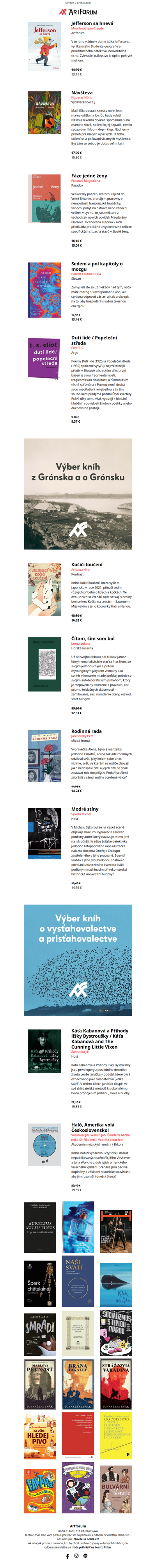 Krásne nové knihy a knižné výbery