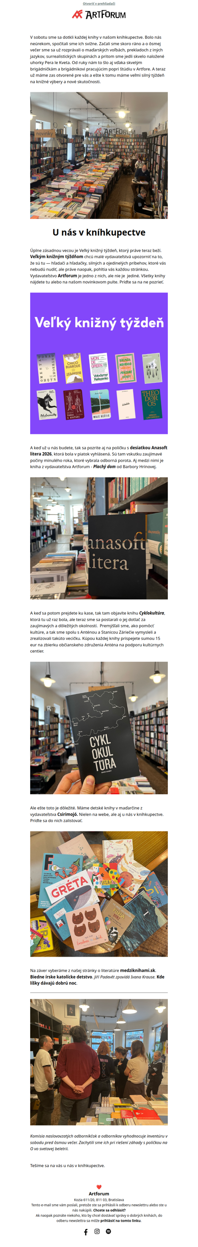 V sobotu sme sa dotkli každej knihy v našom kníhkupectve.