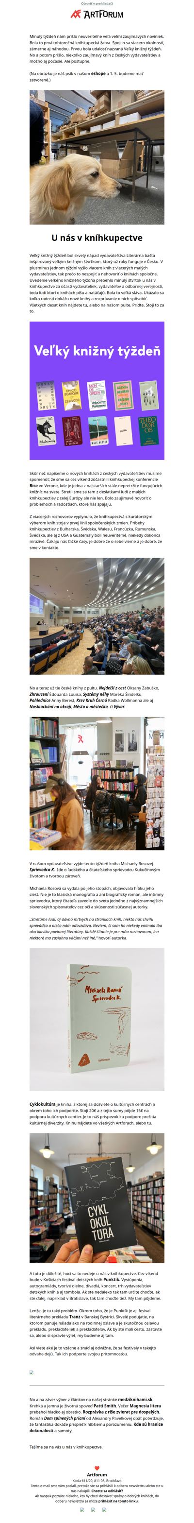 Stretli sme sa s ľuďmi z malých európskych kníhkupectiev.