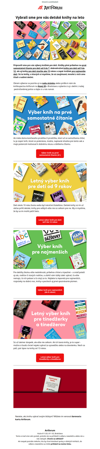☀️ Detské knihy na leto – výbery podľa veku