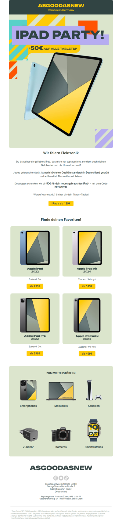 50€ geschenkt: Hol dir dein Traum-Tablet!