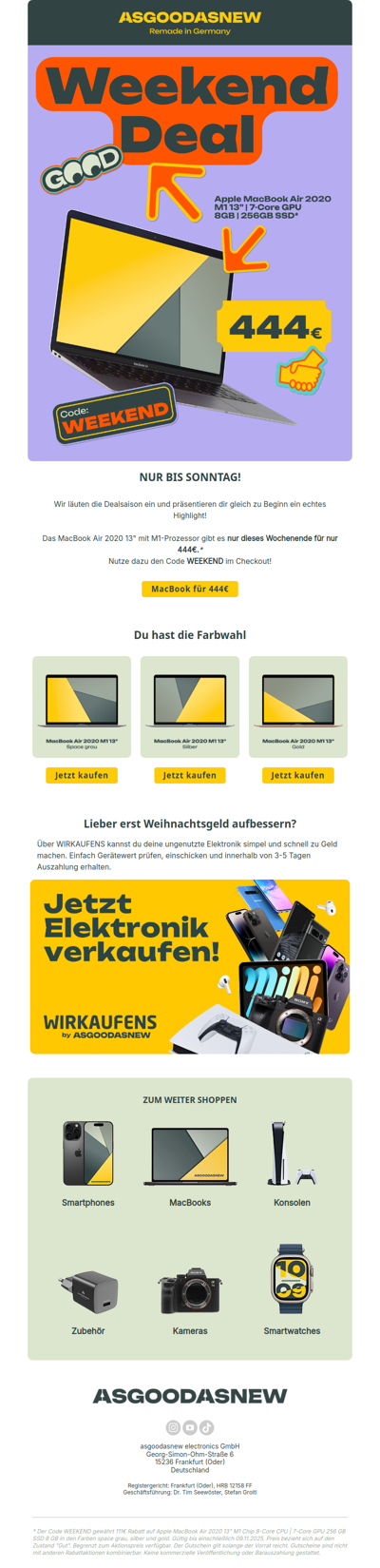 Weekend Deal: MacBook Air 2020 13