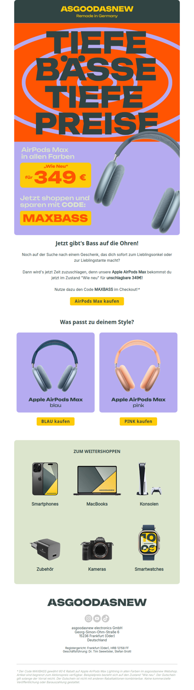 🔥 Nur 349€: AirPods Max zum Bestpreis!