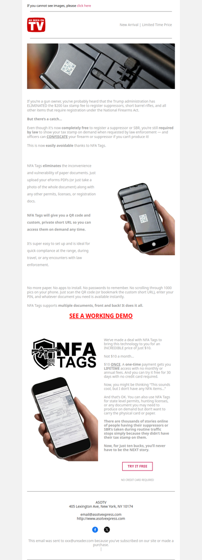 We don't normally do this, but...