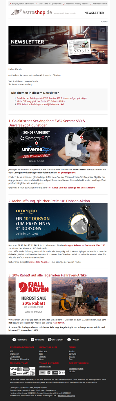 🙌🏻 Ihr Traumduo: Seestar S30 mit Universe2Go+ | 10