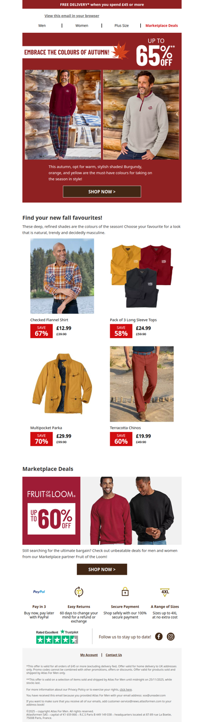 Embrace autumnal colours this season 🍂