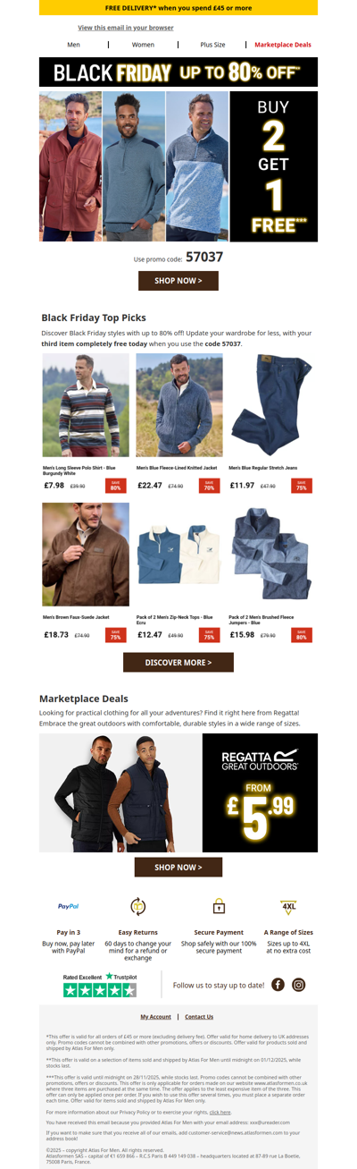 Black Friday exclusive: buy 2 get 1 free 🤩