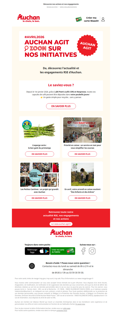 Auchan agit : Zoom sur nos initiatives 2026
