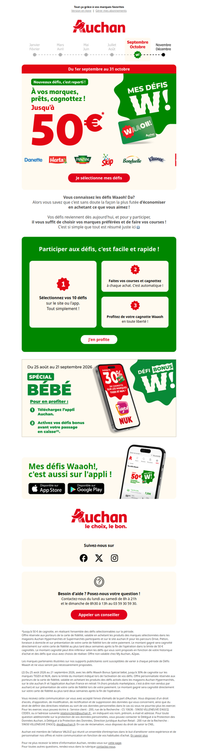 Relevez les défis et cagnottez jusqu'à 50€ !