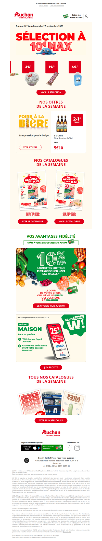 Retrouvez notre sélection à 10 € max !