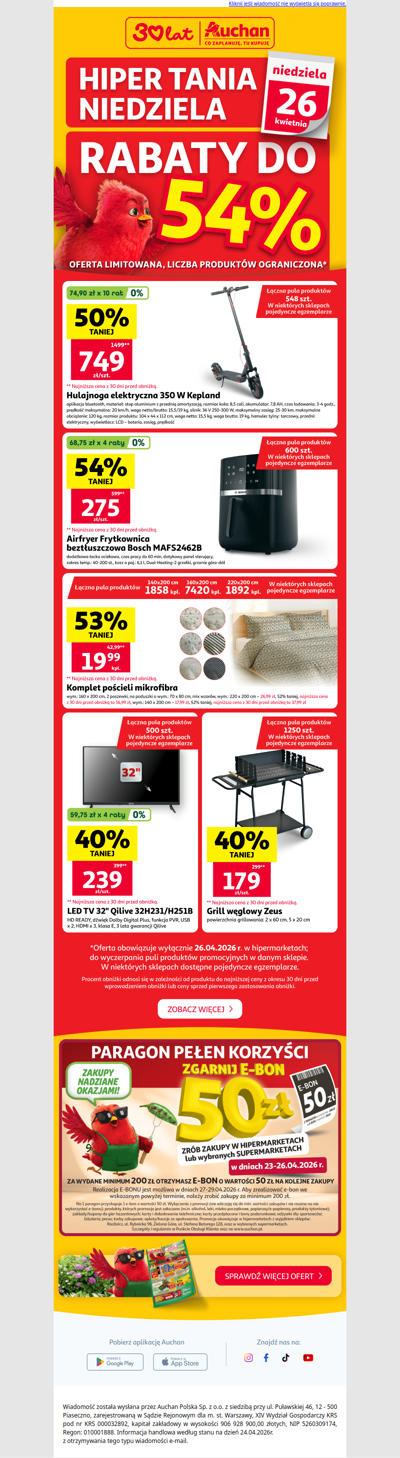 📢Niedziela z rabatami do 54%! Sprawdź >