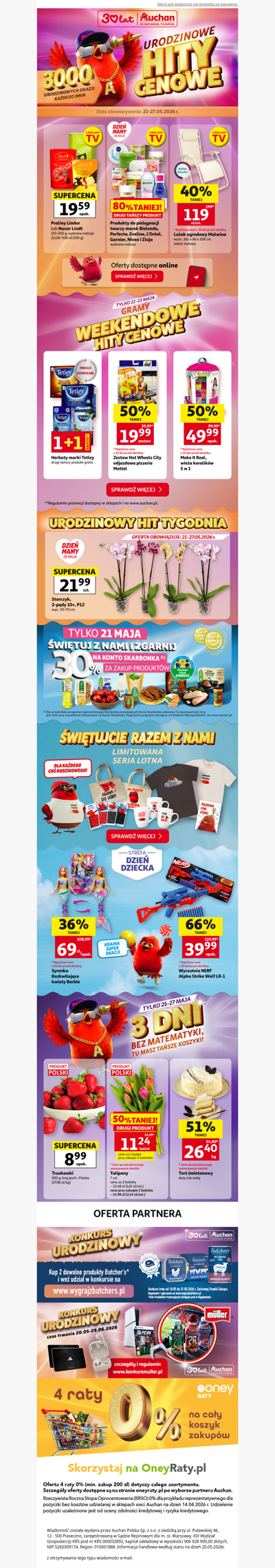 🎉66% TANIEJ, 1+1 gratis i nie tylko! Sprawdź najnowsze urodzinowe okazje!