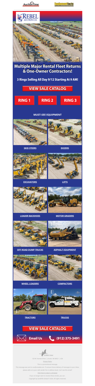 Auction - Cat Dealer & National Lease Return Sale