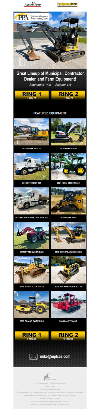 Calcasieu Cameron Fall Surplus Auction