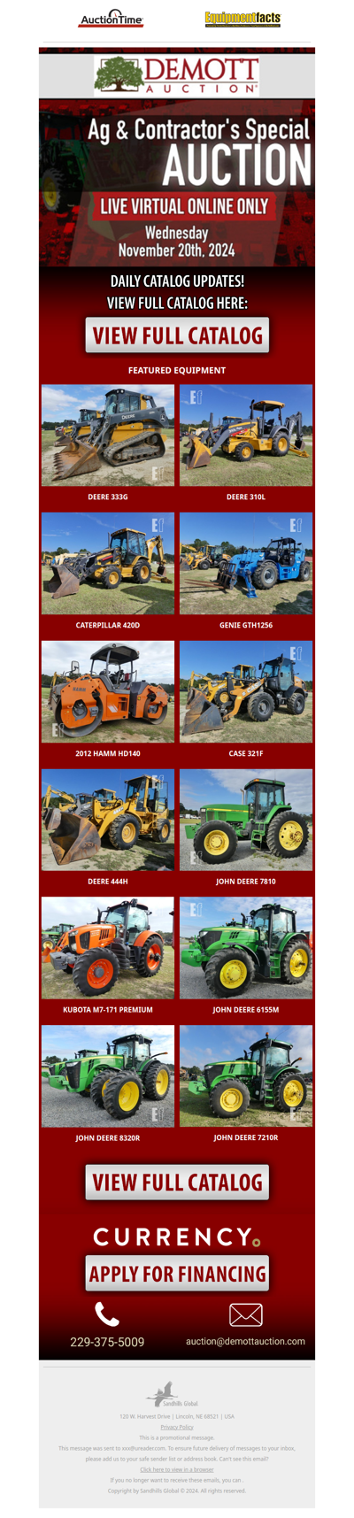 Ag & Contractor's Special Auction