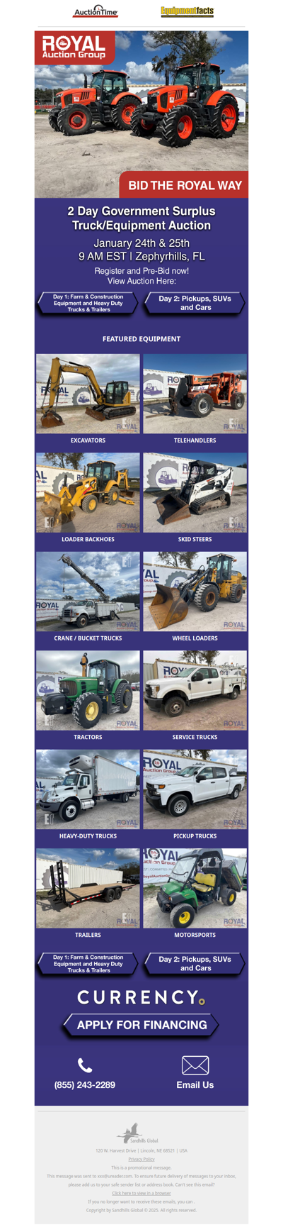 2 Day Government Surplus Truck/Equipment Auction