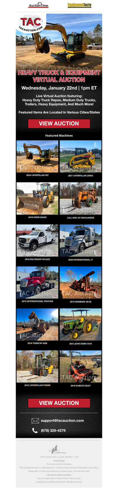 Heavy Truck & Equipment Live Virtual Auction - 01/22