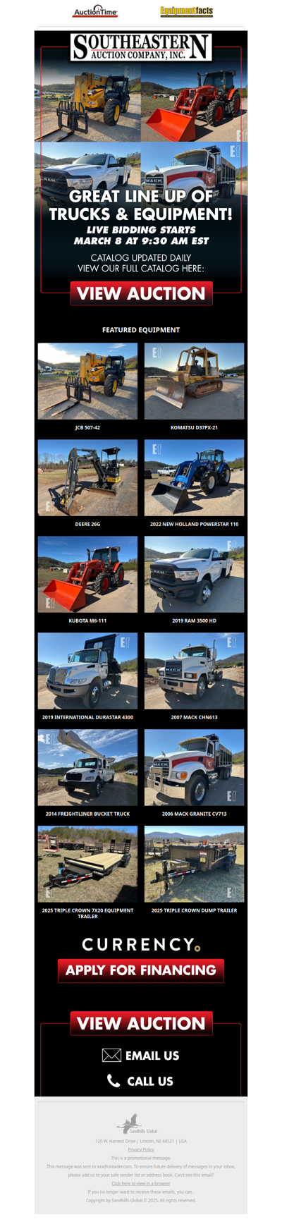 Find Your Next Workhorse - Great Line Up Of Trucks & Equipment!