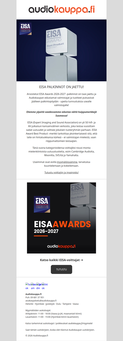 🤩 EISA -voittajien on helppo hymyillä