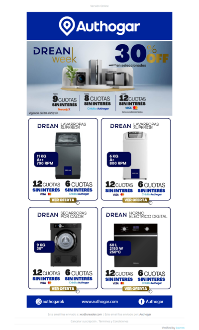 Ya llegó el Drean WEEK... ¡Ofertas imperdibles para toda tu familia!