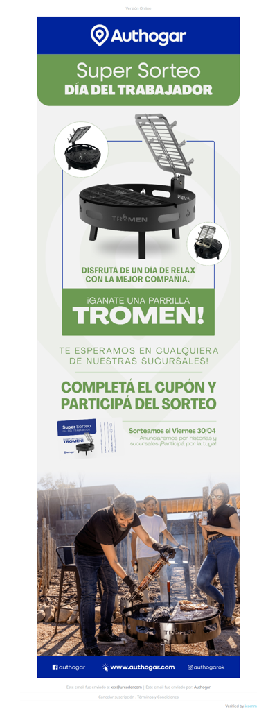 ¡Ganate una parrilla por el día del trabajador!