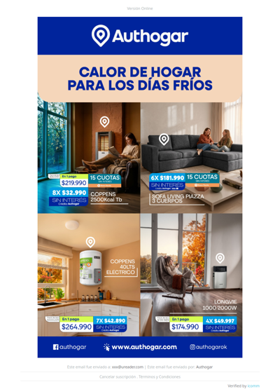 Calor de hogar para los días fríos