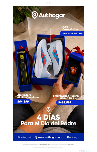 ¡Faltan 4 Días para el día del Padre!