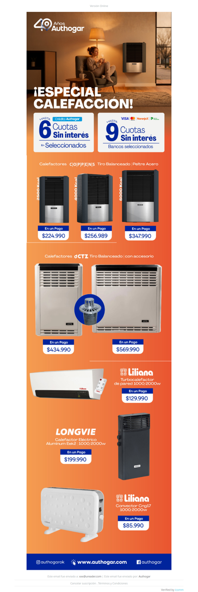 ¡Tu equipo ideal en Calefacción para tu Hogar!