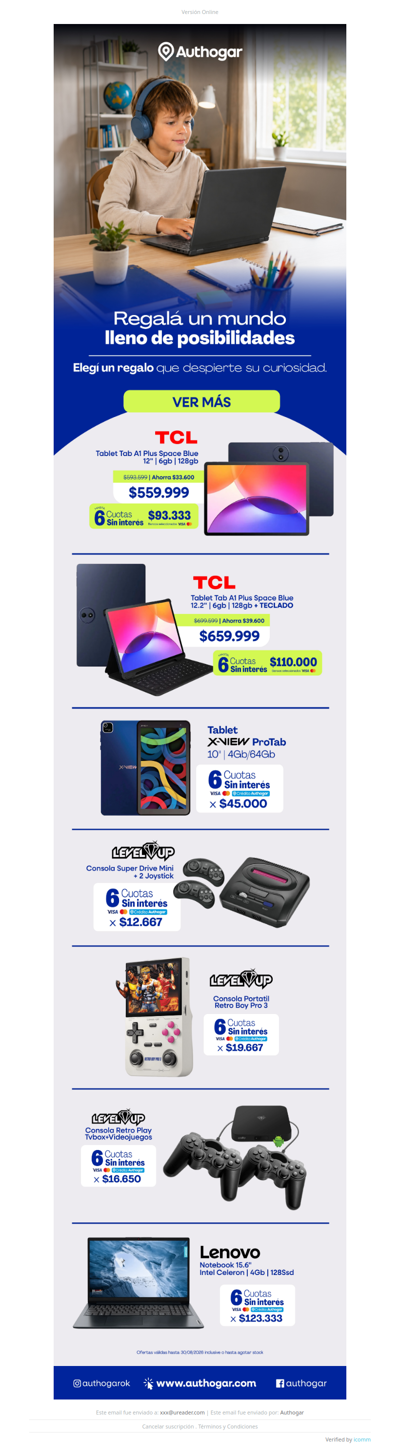 ¡Regalá un mundo lleno de posibilidades!