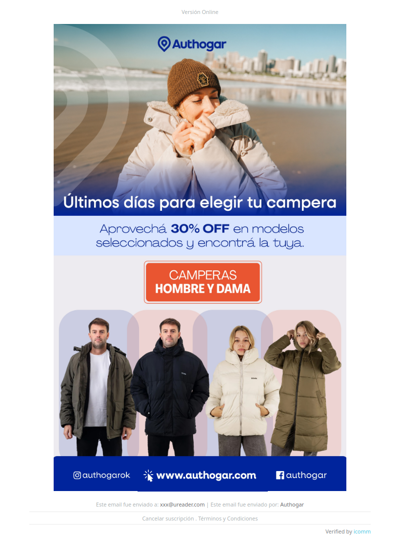 ¡ÚLTIMOS DÍAS PARA ELEGIR TU CAMPERA!