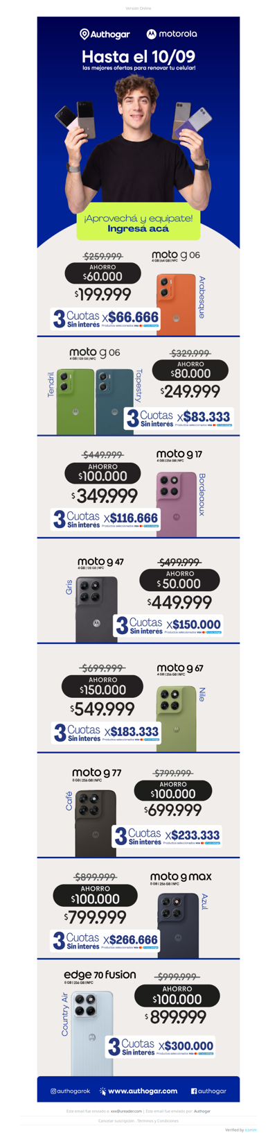 ¡RENOVÁ TU CELULAR HASTA EL 10/09!