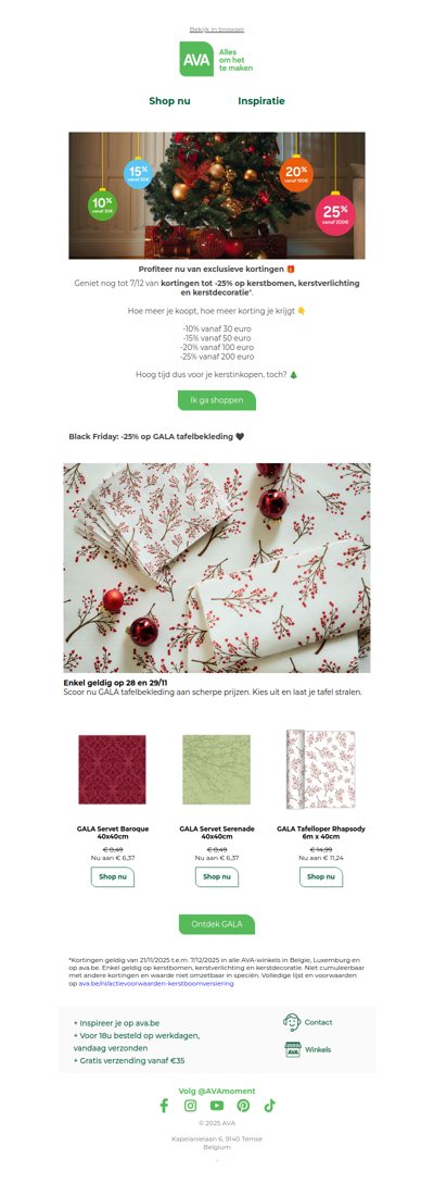 ⏰ Mis het niet: exclusieve kortingen voor kerst en Black Friday 🖤