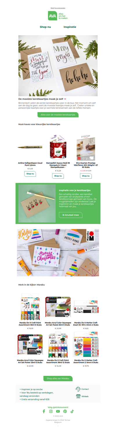 De mooiste kerstkaartjes maak je zelf 💌