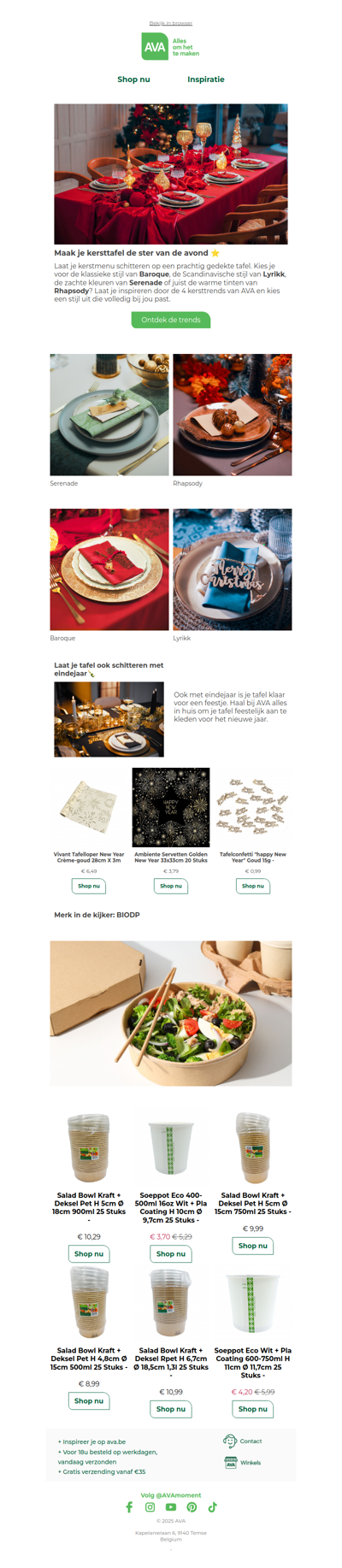 Alles om je tafel klaar te maken voor de feesten