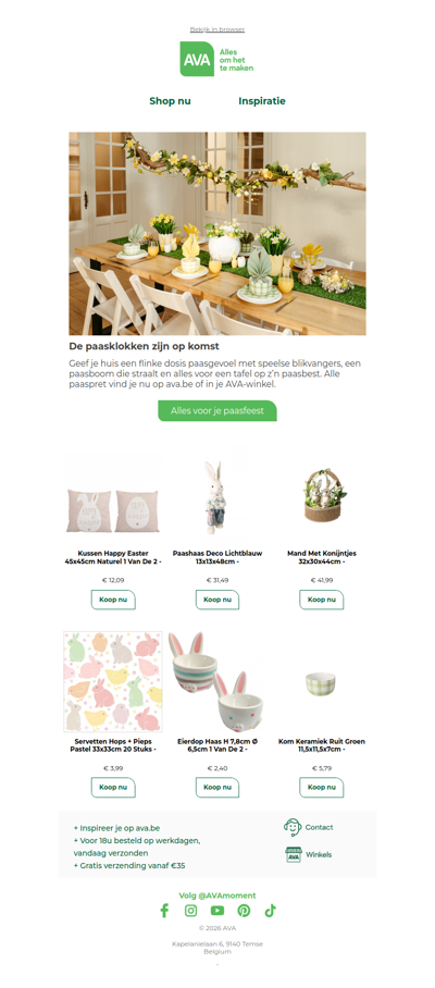 🐣 Alles voor een vrolijk paasfeest begint hier