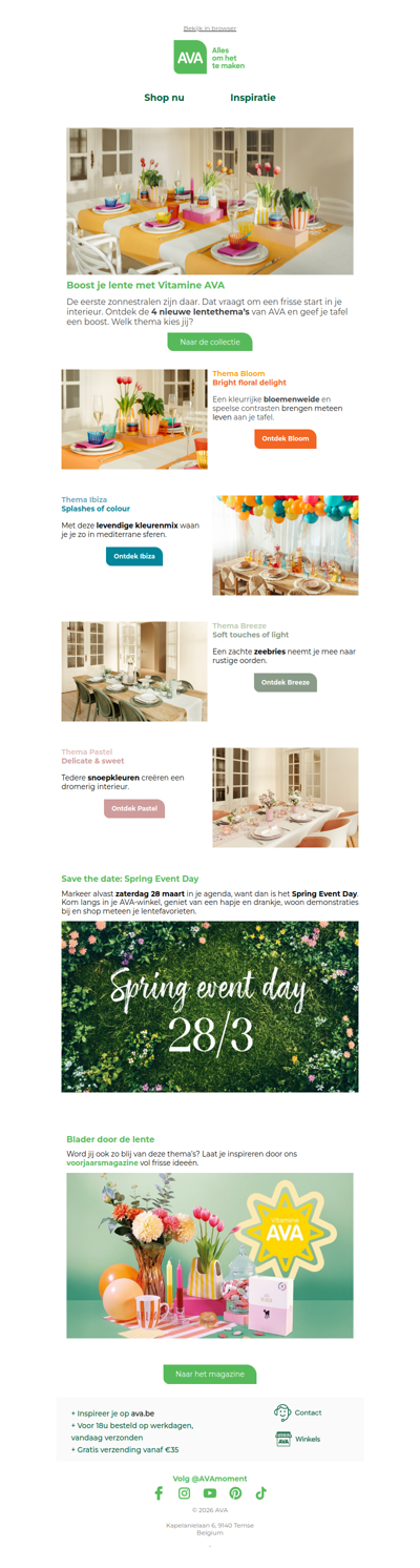 Boost je lente met deze 4 decoratiethema’s ☀️🌸