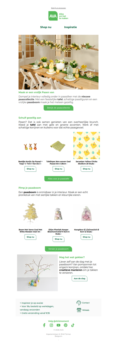 De schattigste paasdecoratie? Die vind je bij AVA.