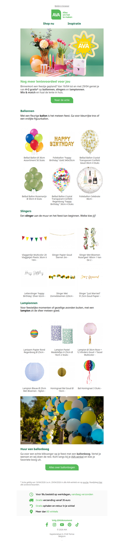 De lentedeals gaan door ☀️